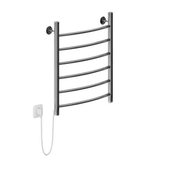 Полотенцесушитель MIXLINE CAPELLA  60х50 (кноп выключ, 255 Вт, 6 перекладин, левый) электрический - ML-556360 