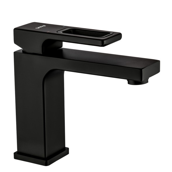 Смеситель для раковины 35к G1017-6 GAPPO литой, п/гайку, ЧЕРНЫЙ - G1017-6 