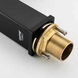 Смеситель для раковины 35к G1017-6 GAPPO литой, п/гайку, ЧЕРНЫЙ - G1017-6 