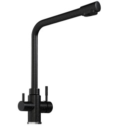 Смеситель для кухни 35к MIXLINE ML-GS13 (308) черный с вых. для питьевого фильтра - ML-GS13 (308)