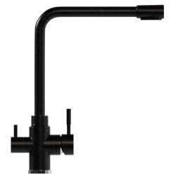 Смеситель для кухни 35к MIXLINE ML-GS13 (308) черный с вых. для питьевого фильтра - ML-GS13 (308)