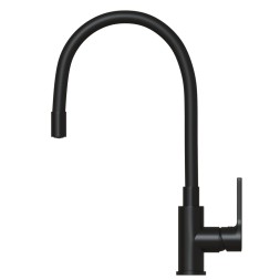 Смеситель для кухни 35k MIXLINE ML23-097 &amp;quot;Round Black&amp;quot; гибкий излив боковая ручка ЧЕРНЫЙ - ML23-097 