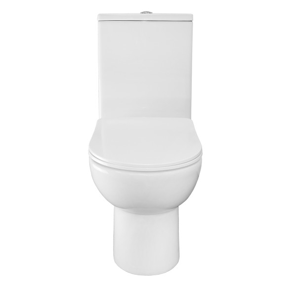 Унитаз-компакт напольный AZARIO Ambra 645x370x815 безободковый, в комплекте с арматурой Geberit и сиденьем микролифт (AZ-848G)