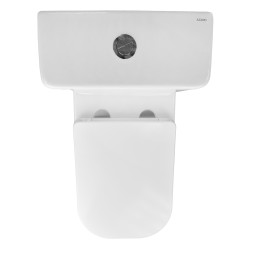 Унитаз-компакт Azario FRETTA SQUARE 650х340х790 напольный, безободковый с бачком и сиденьем микролифт (AZ-5121)