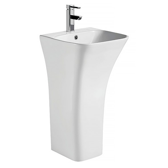 Раковина напольная AZARIO FRETTA SQUARE 450х435х835 отдельностоящая, прямоугольная (AZ-315)