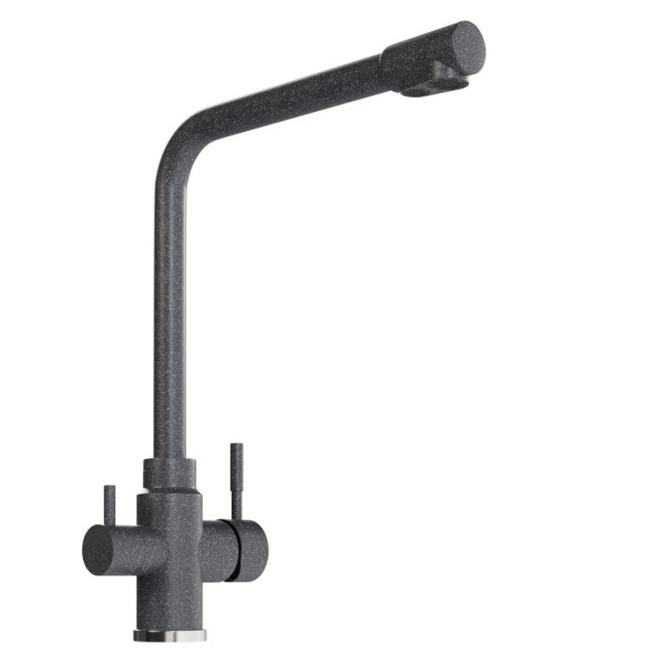 Смеситель для кухни 35к MIXLINE ML-GS13 (309) темно-серый с вых. для питьевого фильтра - ML-GS13 (309) 