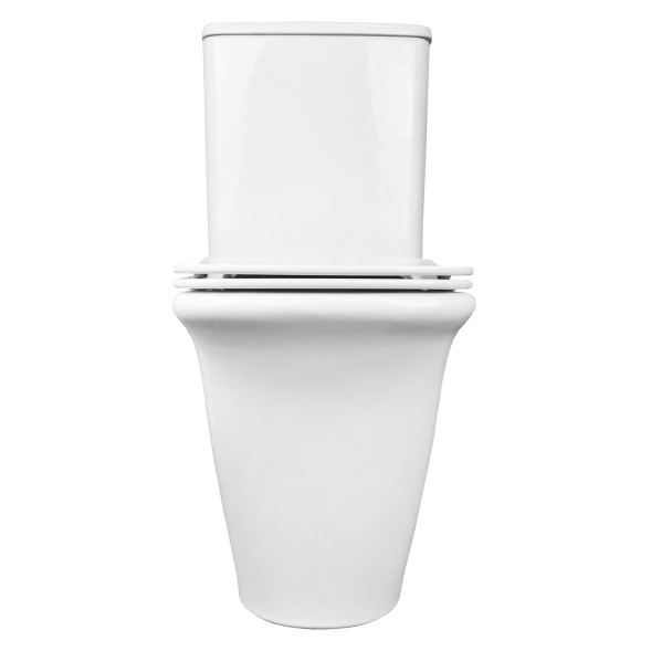 Унитаз-компакт Azario AVERO 660x360х820 напольный, безободковый с бачком и сиденьем микролифт (AZ-3121)