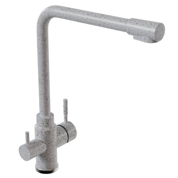 Смеситель для кухни 35к MIXLINE ML-GS13 (310) серый с вых. для питьевого фильтра - ML-GS13 (310) 