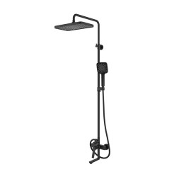 Душевая система 35к IDDIS PARBL3Fi06 &amp;quot;Parker&amp;quot; лейка &amp;quot;Тропический душ&amp;quot; ЧЕРНЫЙ матовый - PARBL3Fi06 