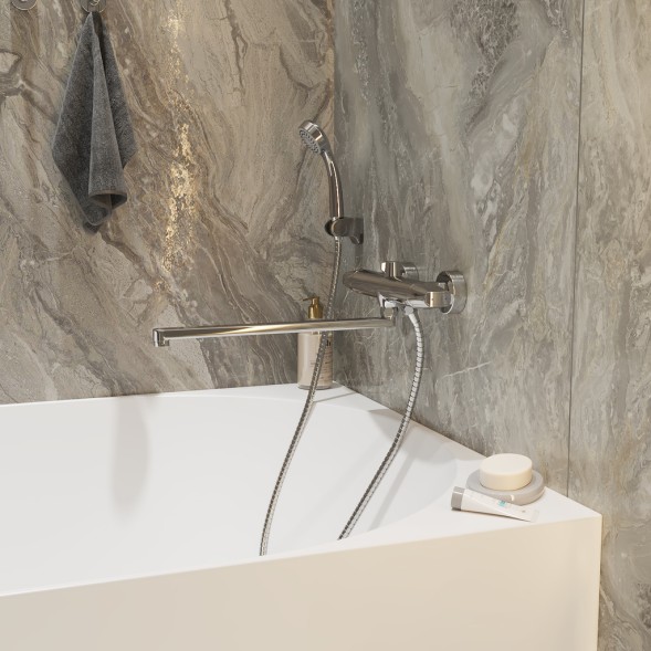 Смеситель для ванны и раковины 1/2 кер. MIXLINE ML39-02  &amp;quot;Organic&amp;quot; - ML39-02 