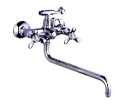 Смеситель для ванны и раковины 1/2 кер L2612 Ledeme лит нос, силумин - L2612