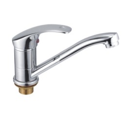 Смеситель для кухни 35к HB4536-2 HAIBA короткий излив, б/отв  п/гайку - HB4536-2