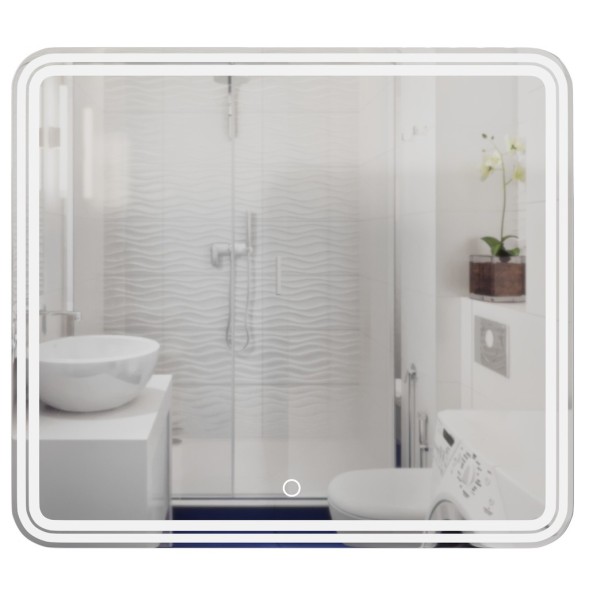 Зеркало MIXLINE &amp;quot;Адриана&amp;quot; 1000*800 (ШВ) сенсорный выключатель, светодиодная подсветка - MLZ.Ad.10-8.1.2 