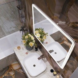 Зеркало MIXLINE "Адриана" 1000*800 (ШВ) сенсорный выключатель, светодиодная подсветка - MLZ.Ad.10-8.1.2