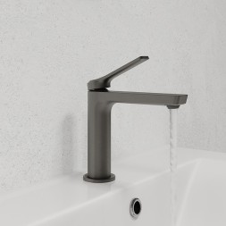 Смеситель для раковины 25к IDDIS PARGM00i01 "Parker" литой, п/шпильку, ГРАФИТ матовый - PARGM00i01
