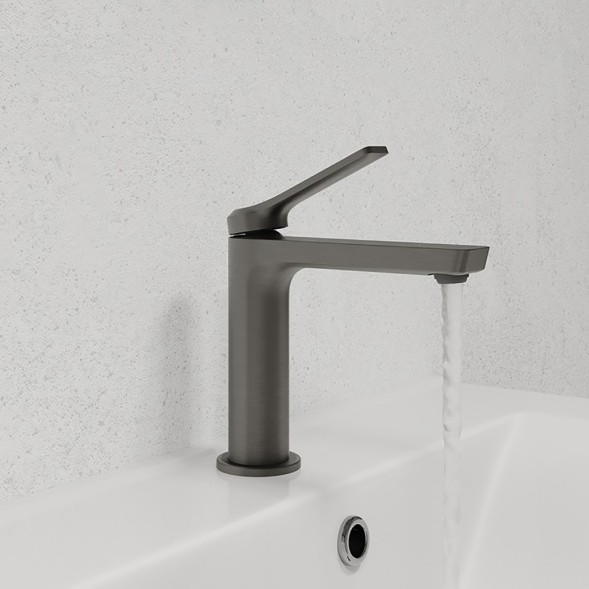 Смеситель для раковины 25к IDDIS PARGM00i01 &amp;quot;Parker&amp;quot; литой, п/шпильку, ГРАФИТ матовый - PARGM00i01 