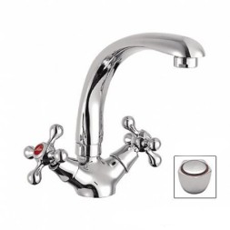 Смеситель для кухни 1/2 кер L4409 Ledeme ПЕНТА лит нос, силумин - L4409 