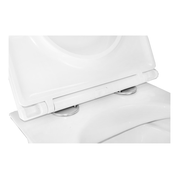 Унитаз подвесной Azario Felice 490х360х360 безободковый, быстросъемное сиденье микролифт (AZ-0051)