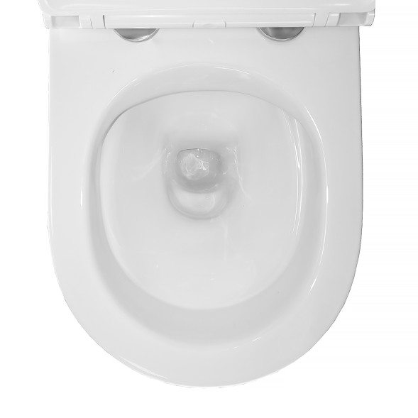 Унитаз подвесной Azario Felice 490х360х360 безободковый, быстросъемное сиденье микролифт (AZ-0051)