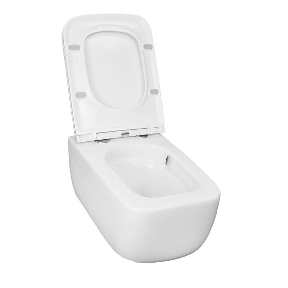 Унитаз подвесной AZARIO FLAVIA 515х360х360 слив &amp;quot;Торнадо&amp;quot;, быстросъемное сиденье микролифт (AZ-0076-UQ1)