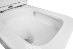 Унитаз подвесной AZARIO FLAVIA 515х360х360 слив &amp;quot;Торнадо&amp;quot;, быстросъемное сиденье микролифт (AZ-0076-UQ1)