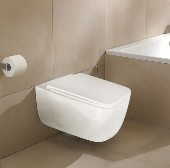 Унитаз подвесной AZARIO FLAVIA 515х360х360 слив &amp;quot;Торнадо&amp;quot;, быстросъемное сиденье микролифт (AZ-0076-UQ1)