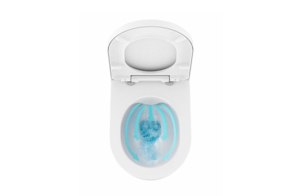 Унитаз подвесной Ravak Uni Chrome RimOff безободковый, без сиденья, белый (X01535)