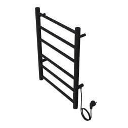 Полотенцесушитель электрический AZARIO PARMA 400/600 6 секций, диммер справа, черный (AZ10846B)