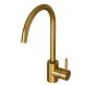 Смеситель для кухни 35k MIXLINE MLSS-0303G трубчатый излив, ЗОЛОТО - MLSS-0303G 