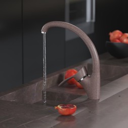Смеситель для кухни 40к MIXLINE ML-GS01 (307) терракотовый высок. излив - 00-00000583