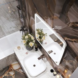 Зеркало MIXLINE "Адриана" 800*700 (ШВ) сенсорный выключатель, светодиодная подсветка - MLZ.Ad.8-7.1.2