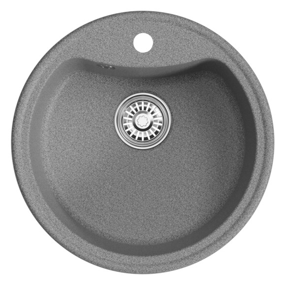 Мойкa ML-GM09 КОМФОРТ круглая, темно-серая (309), 510 мм (глуб. чаши 190) - 00-00009279 