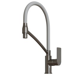 Смеситель для кухни 35к MIXLINE ML26-10 "Life" гибкий излив, б/отв, боковая ручка - ML26-10