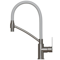 Смеситель для кухни 35к MIXLINE ML26-10 "Life" гибкий излив, б/отв, боковая ручка - ML26-10