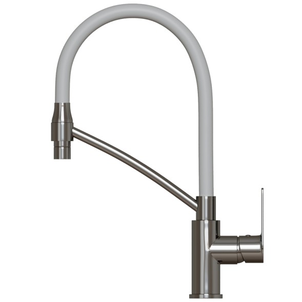 Смеситель для кухни 35к MIXLINE ML26-10 &amp;quot;Life&amp;quot; гибкий излив, б/отв, боковая ручка - ML26-10 