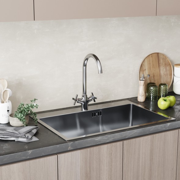 Смеситель для кухни 1/2 кер. MIXLINE ML37-032 &amp;quot;Cross&amp;quot; высокий излив - ML37-032 