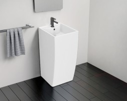 Раковина напольная Azario COMELLA 480х420х830 отдельностоящая прямоугольная, белый (AZ-314)