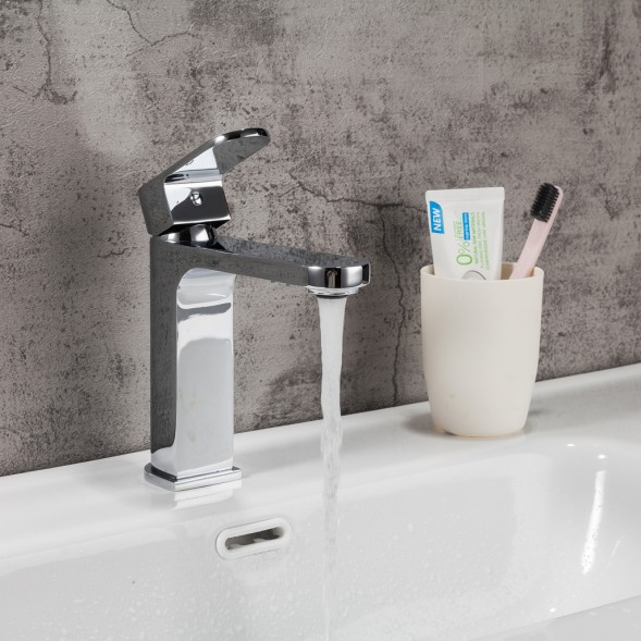 Смеситель для раковины 35к G1083 GAPPO литой,п/гайку, ХРОМ - G1083 