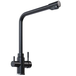 Смеситель для кухни 35к MIXLINE ML-GS13 (343) антрацит с вых. для питьевого фильтра - ML-GS13 (343)