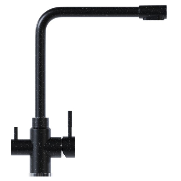 Смеситель для кухни 35к MIXLINE ML-GS13 (343) антрацит с вых. для питьевого фильтра - ML-GS13 (343) 