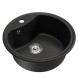 Мойкa ML-GM09 КОМФОРТ круглая, черная (308), 510 мм (глуб. чаши 190) - 00-00009278 