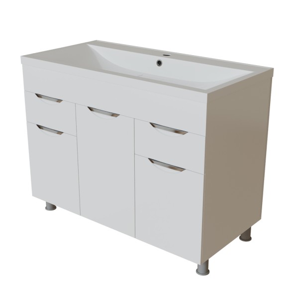 Тумба д/ванной &amp;quot;ЭТЬЕН-100&amp;quot; под раковину Нелли -100 (MIXLINE) (ПВХ) - 553776 