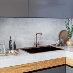 Смеситель для кухни 35k MIXLINE MLSS-0320BR подкл.к фильтру, БРОНЗА - MLSS-0320BR 