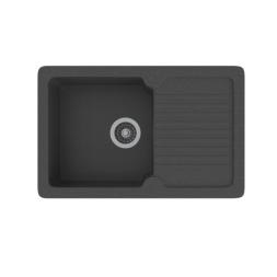 Мойка ML-GMS24 СТАНДАРТ с крылом, черный (308), 765*490*200мм - 00-00005066 