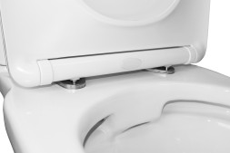 Унитаз-компакт Azario Wandy 350х614х795 напольный, безободковый, с быстросъемным сиденьем микролифт (AZ-56D)