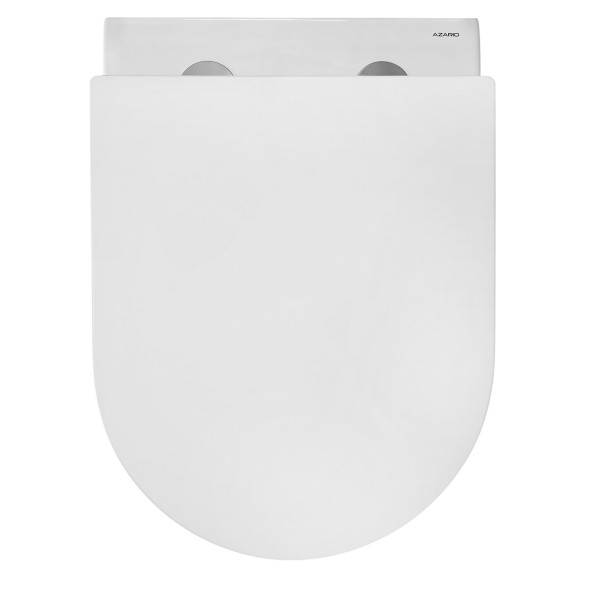 Унитаз подвесной Azario ORMI 490х360х365 безободковый, система смыва Торнадо, с быстросъемным сиденьем микролифт (AZ-0253VD)