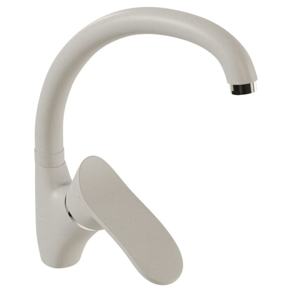 Смеситель для кухни 40к MIXLINE ML-GS01 (331) белый высок. излив - 00-00001729 