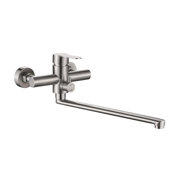 Смеситель для ванны и раковины 35к HB22801 HAIBA див корп L-нос НЕРЖ - HB22801 