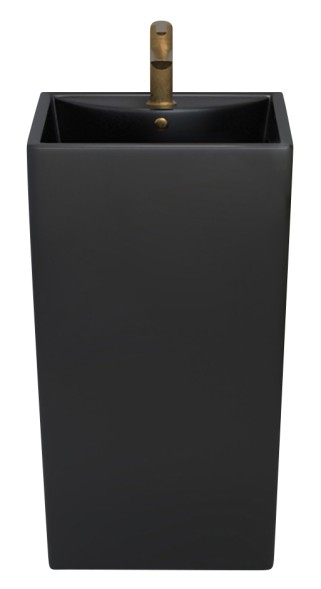 Раковина напольная Azario COMELLA 480х420х830 отдельностоящая прямоугольная, черный матовый (AZ-314MB)