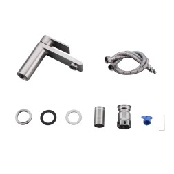 Смеситель для раковины 35к G1099-20 GAPPO нерж. сталь, литой, САТИН - G1099-20 